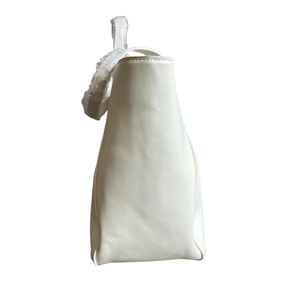 Cavalli Class Sandra Shopper Tote White Asparagus New w  Tags MSRP $118 - Picture 4 of 7